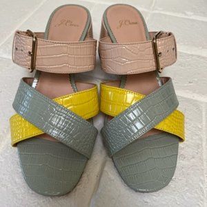 J Crew Penny Color Block Sandal